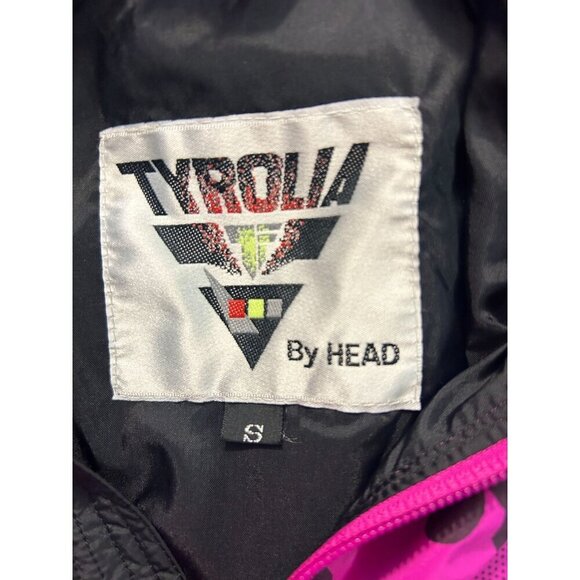 Tyrolia By Head Vintage 80s Abstract Hooded Pullover Ski Jacket Small - Picture 4 of 5